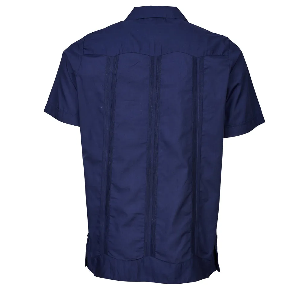 Original Guayabera - Men's Short Sleeve | Embroidered | Polyester-Cotton Blend