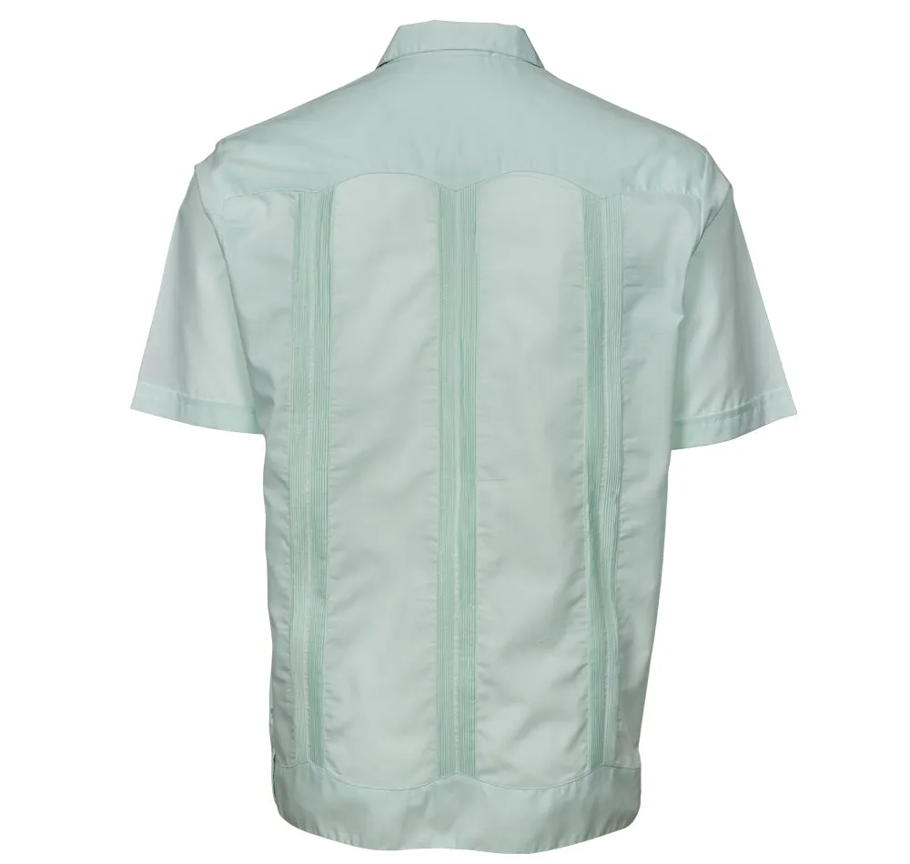 Original Guayabera - Men's Short Sleeve | Embroidered | Polyester-Cotton Blend