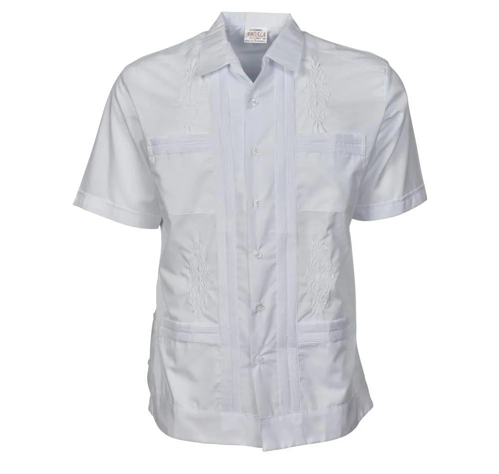 Original Guayabera - Men's Short Sleeve | Embroidered | Polyester-Cotton Blend