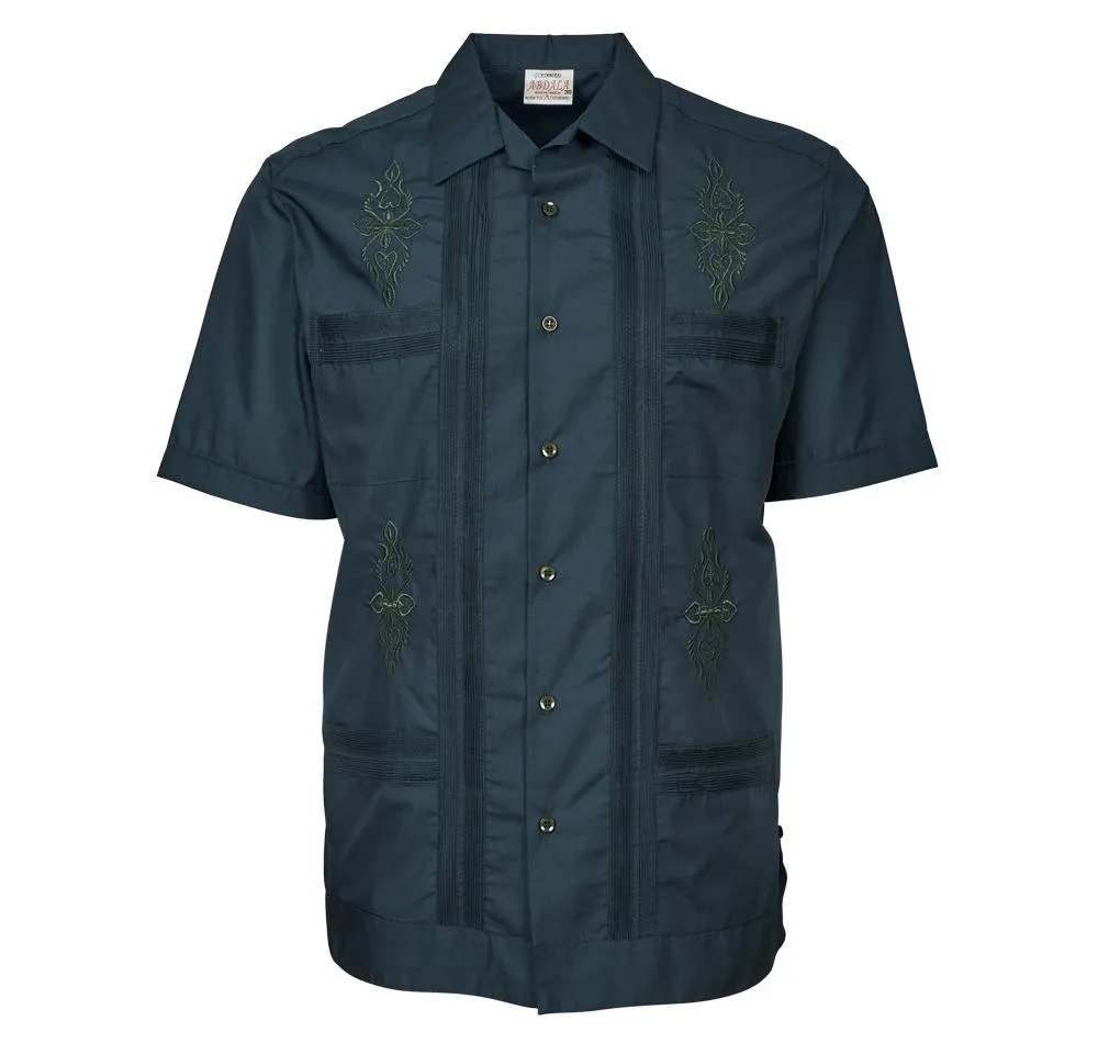 Original Guayabera - Men's Short Sleeve | Embroidered | Polyester-Cotton Blend