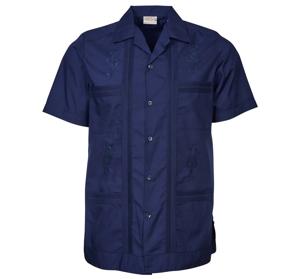 Original Guayabera - Men's Short Sleeve | Embroidered | Polyester-Cotton Blend