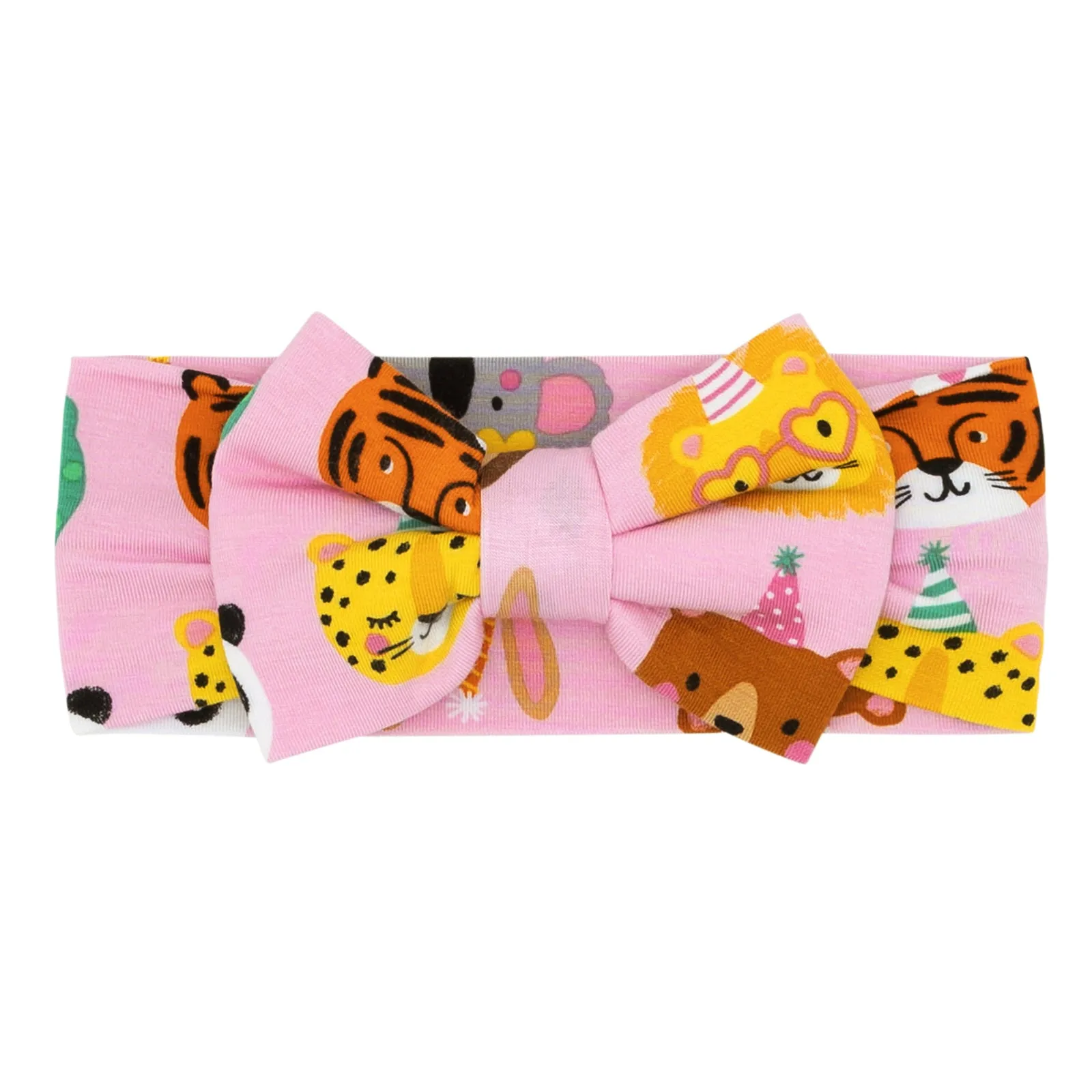 Pink Party Pals Luxe Bow Headband