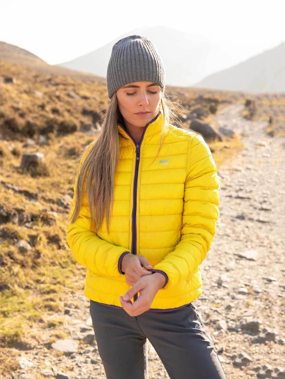 Polar II Womens Down Jacket - Yellow Grape