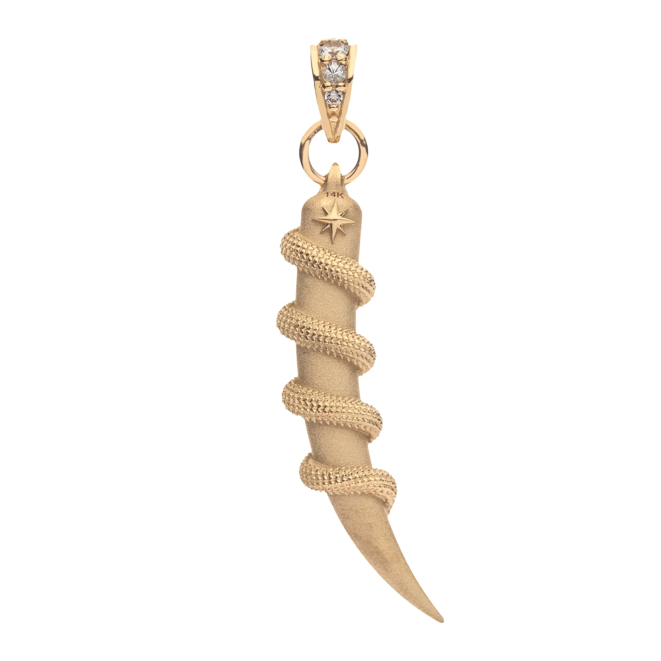 PROTECT  Snake Wrapped Tusk Pendant