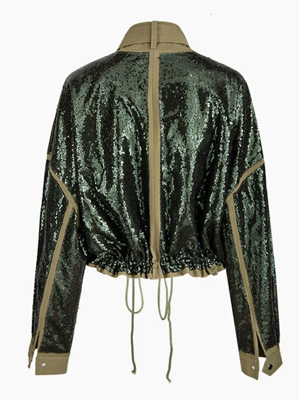 Sequins Lace Up Jacket