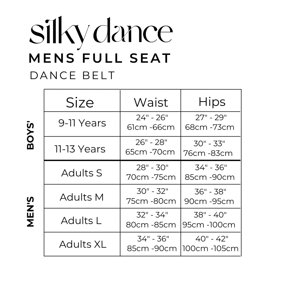 Silky Dance Male Full Seat Dance Belt