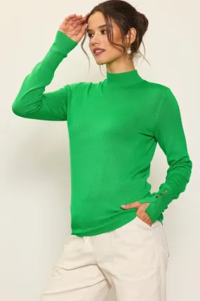 Sky Mock Neck Sweater