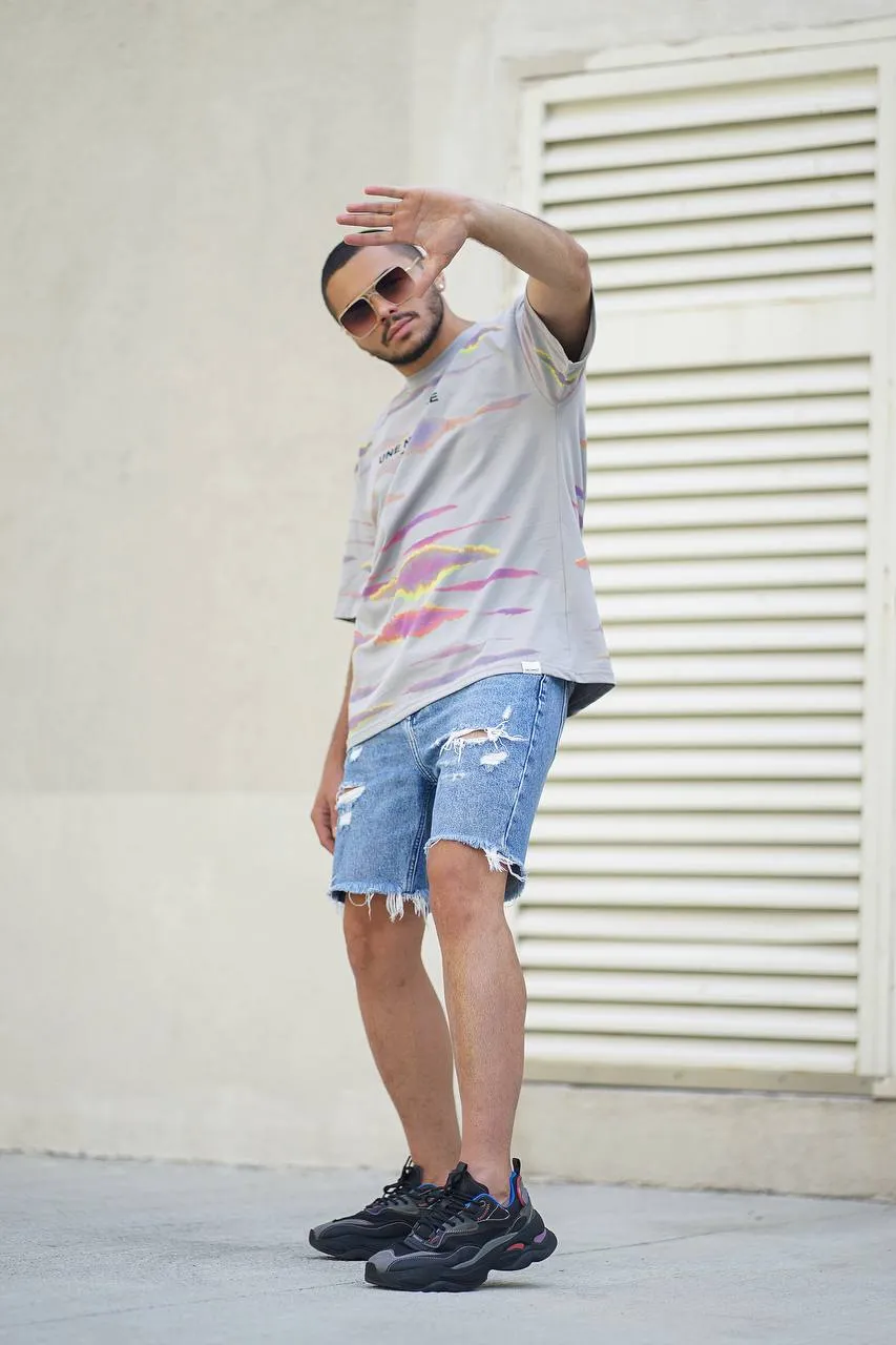 Sneakerjeans Mixed Oversize T-Shirt ES87