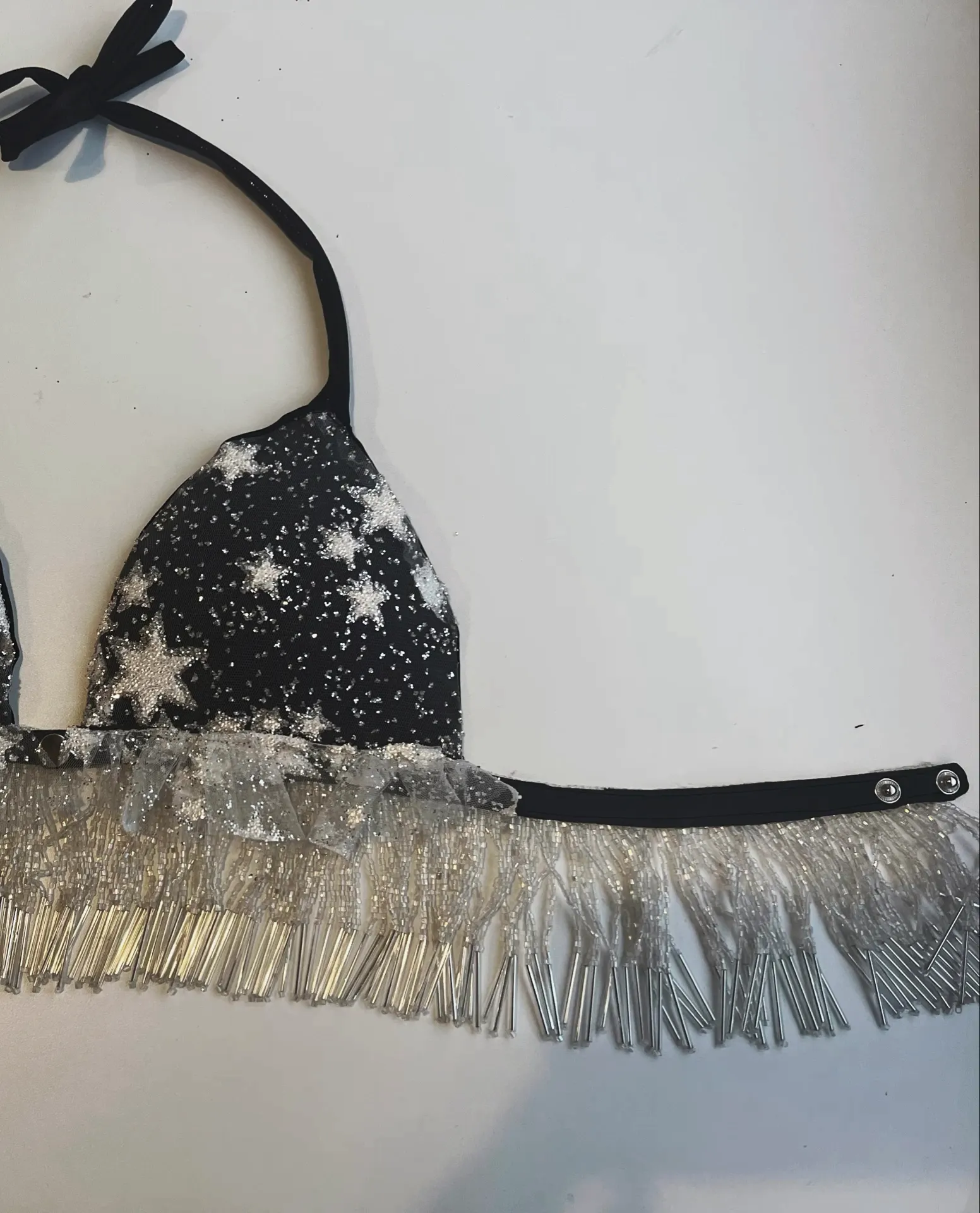 Star Crossed Beaded Fringe Bralette