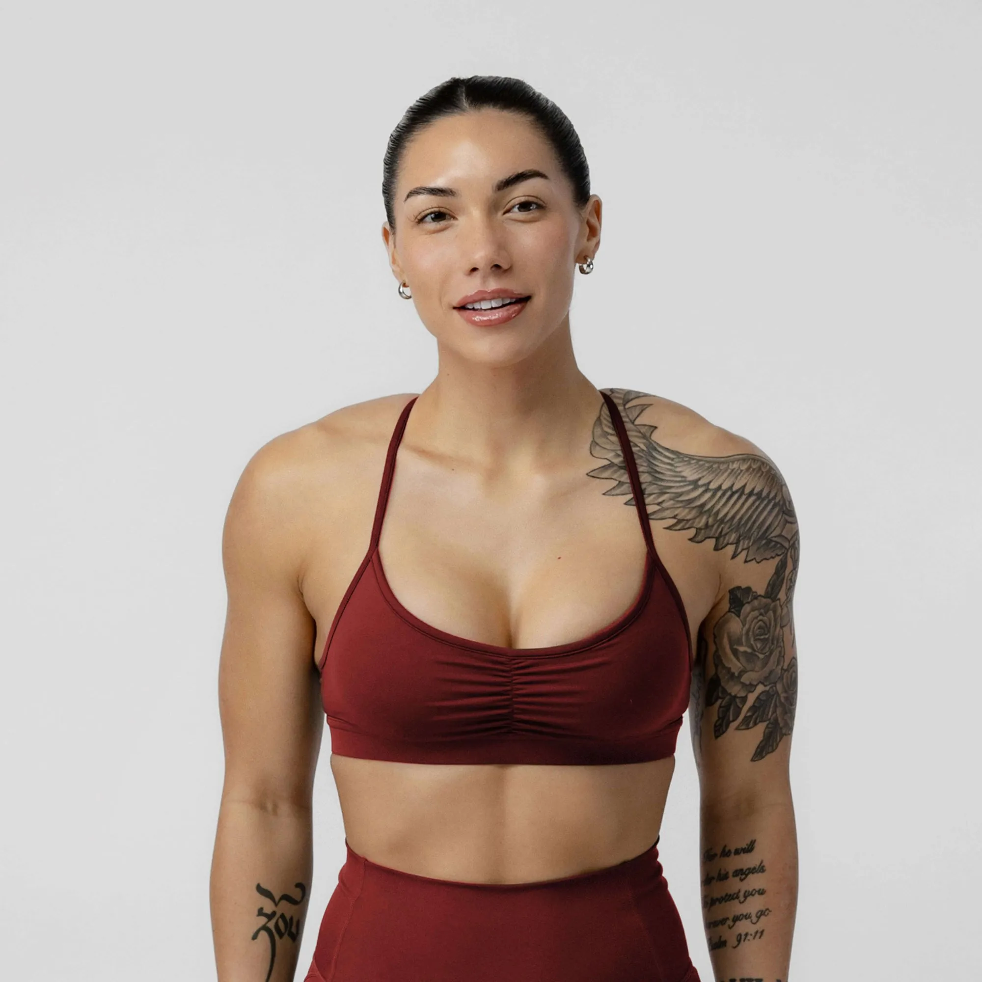 Strive Bra - Ember Red