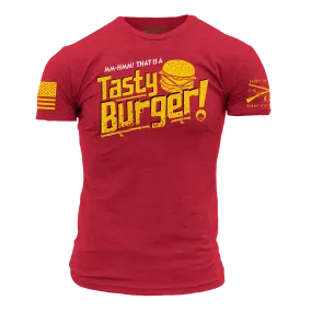 Tasty Burger T-Shirt - Red