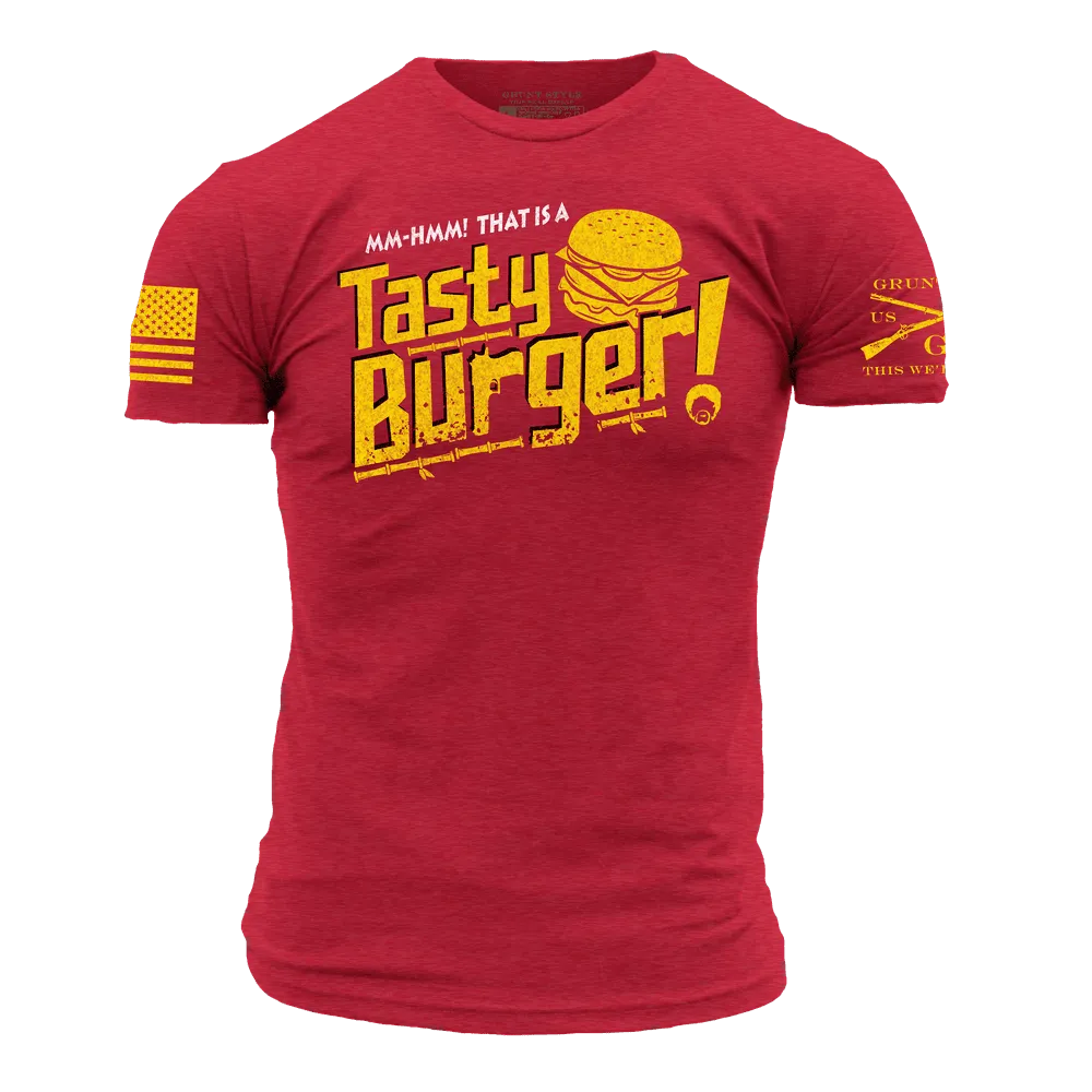 Tasty Burger T-Shirt - Red