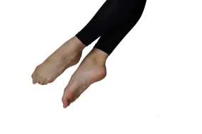 Tendu Microfibre Black Footless Tights - Child