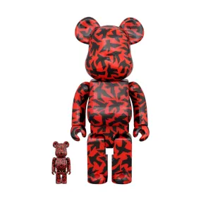   The Birds Be@rbricks 100%   400% 'Red Black'