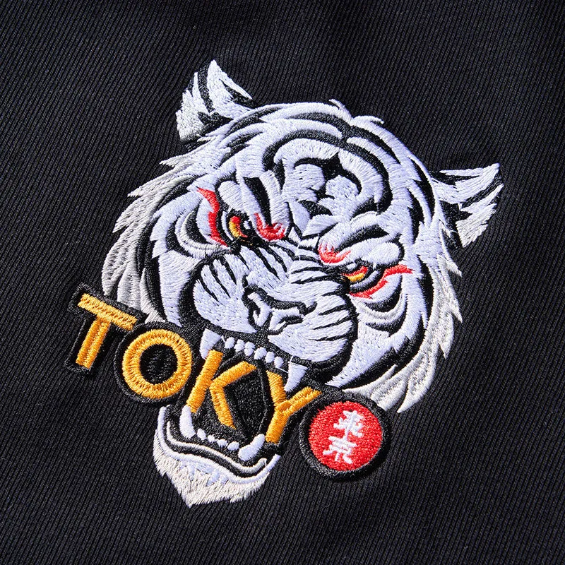 Tokyo-Tiger Catzilla Vintage Embroidery Varsity Jacket