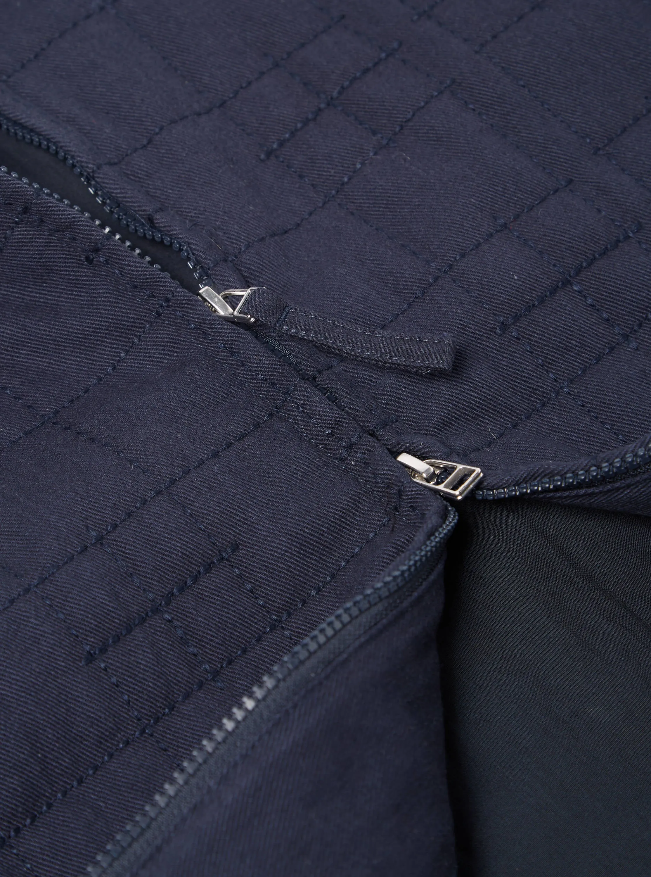 Universal Works Quilt Gower Jacket in Navy Winter Twill