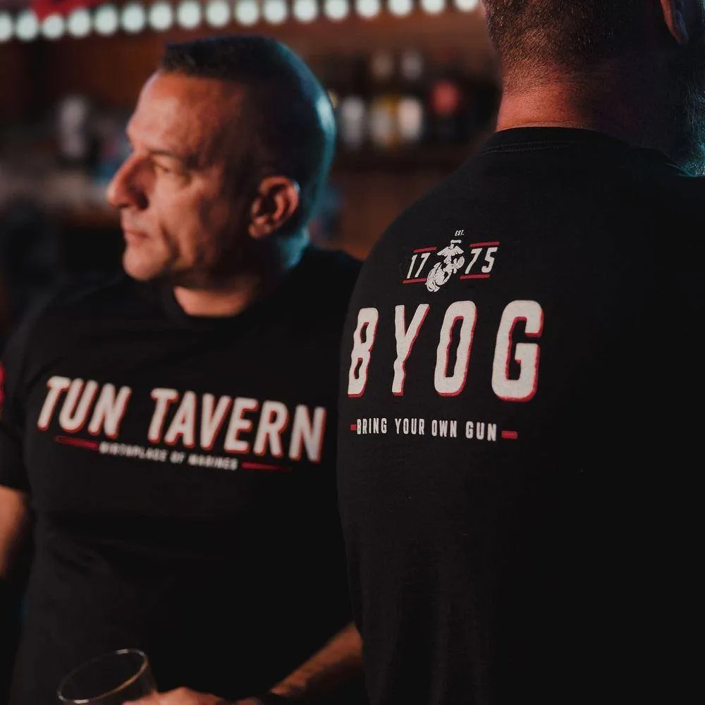 USMC - Tun Tavern - B.Y.O.G. T-Shirt - Black