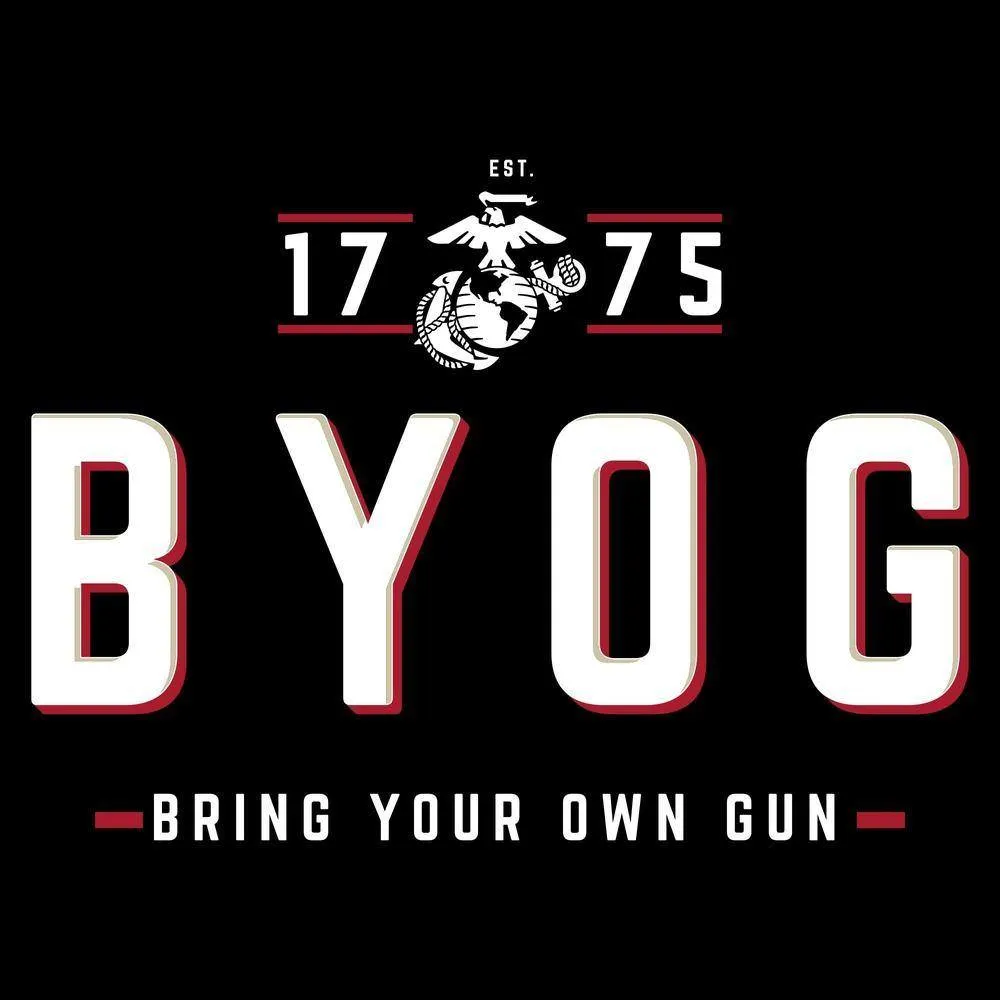 USMC - Tun Tavern - B.Y.O.G. T-Shirt - Black