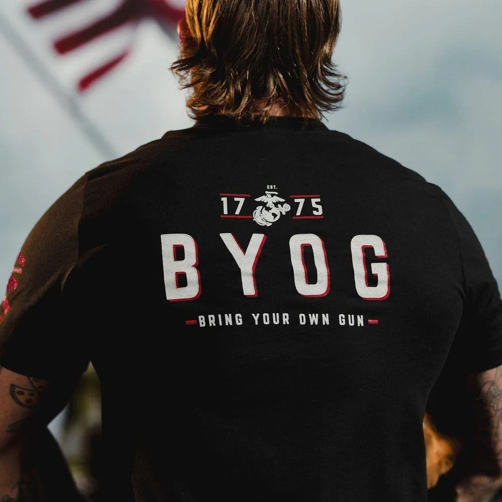 USMC - Tun Tavern - B.Y.O.G. T-Shirt - Black