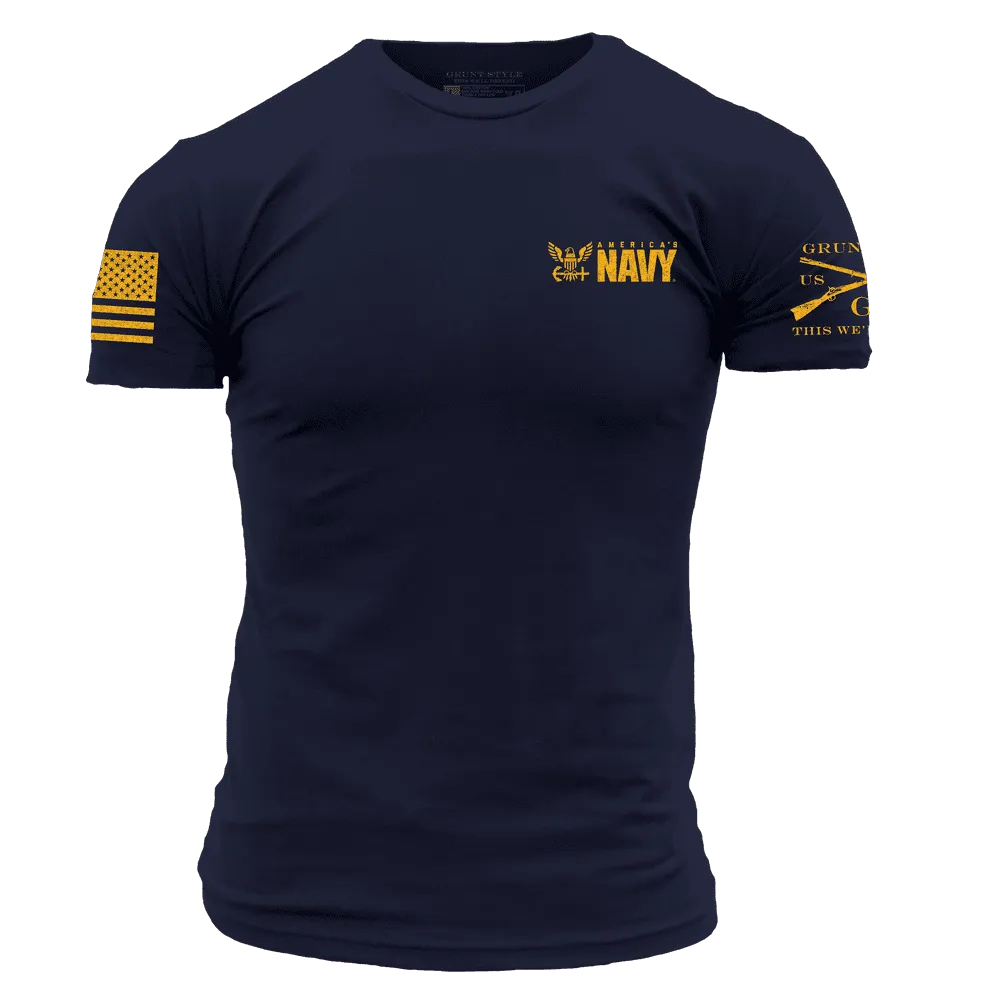 USN - Men's Semper Fortis T-Shirt - Navy