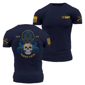 USN - Men's Semper Fortis T-Shirt - Navy