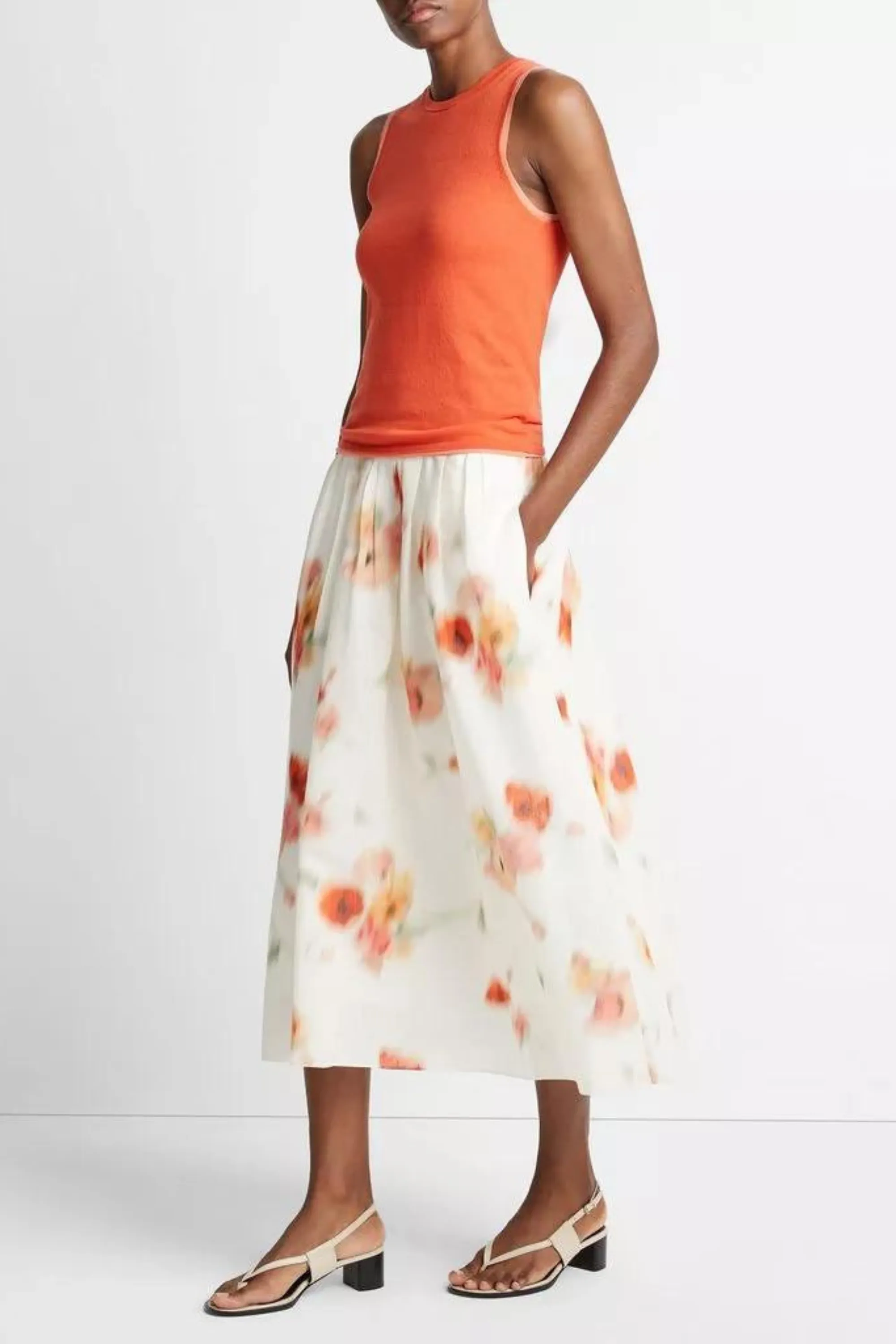 Vince Poppy Blur Skirt