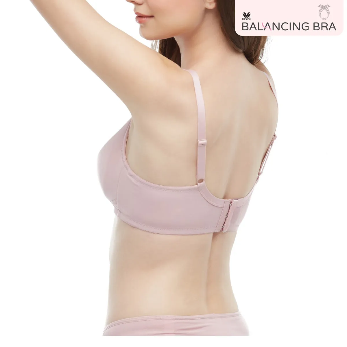 Wacoal Balancing Bra รุ่น WXB512 สีชมพูกุหลาบป่า (WR)