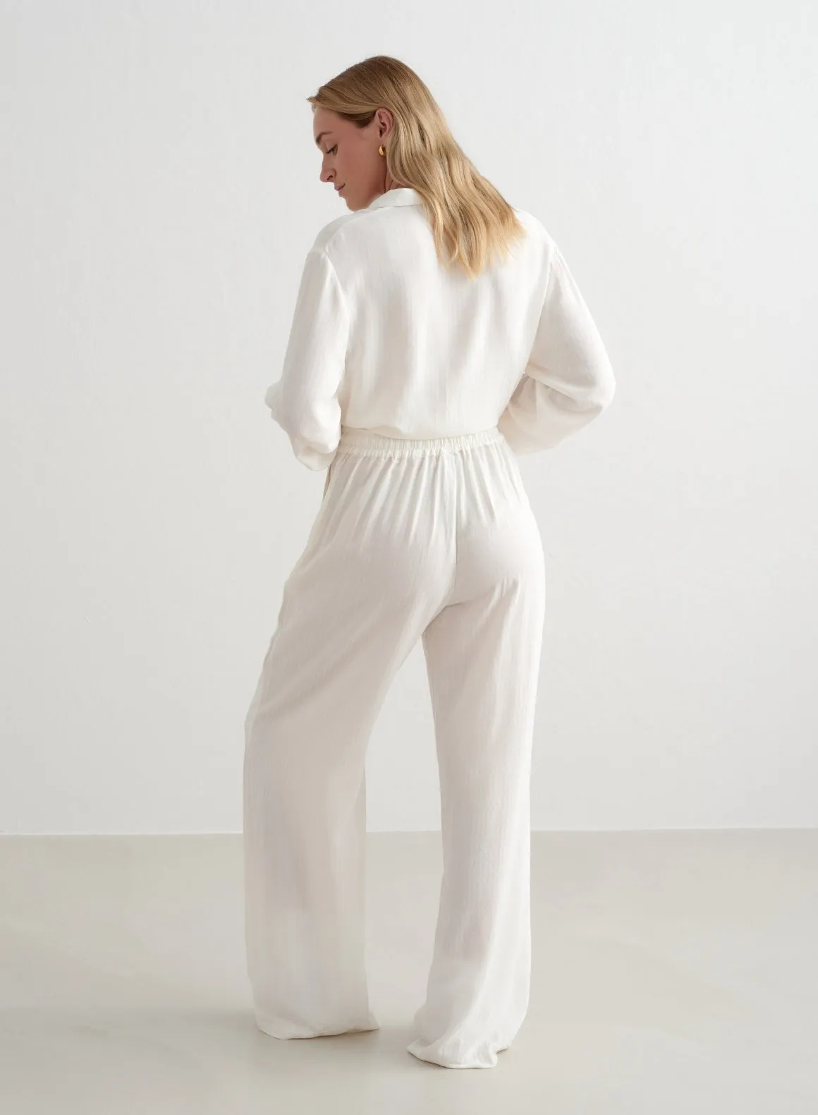 White Pyjama Pants