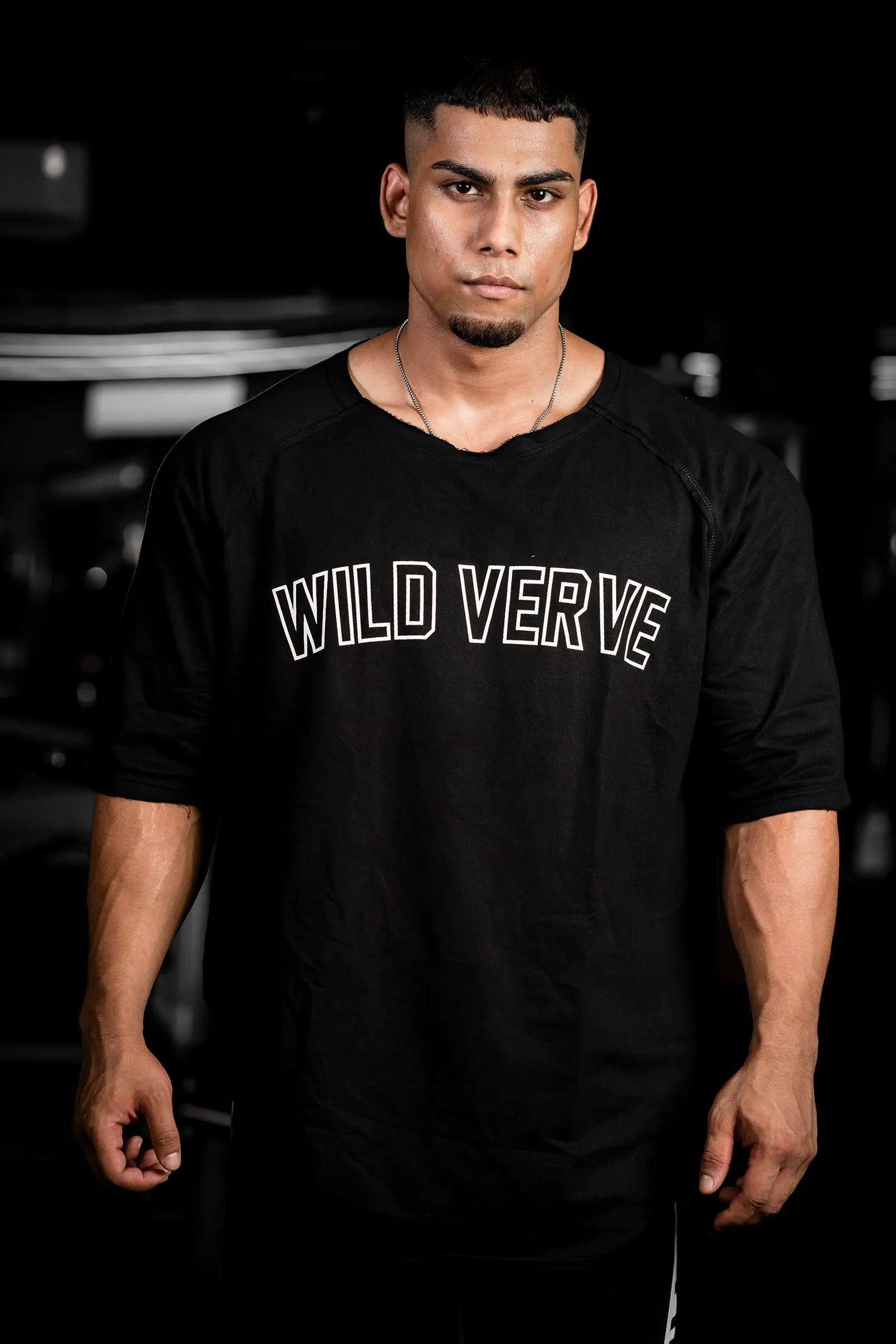 WILD VERVE NIGHT WALKER OVERSIZE TEE (BLACK)