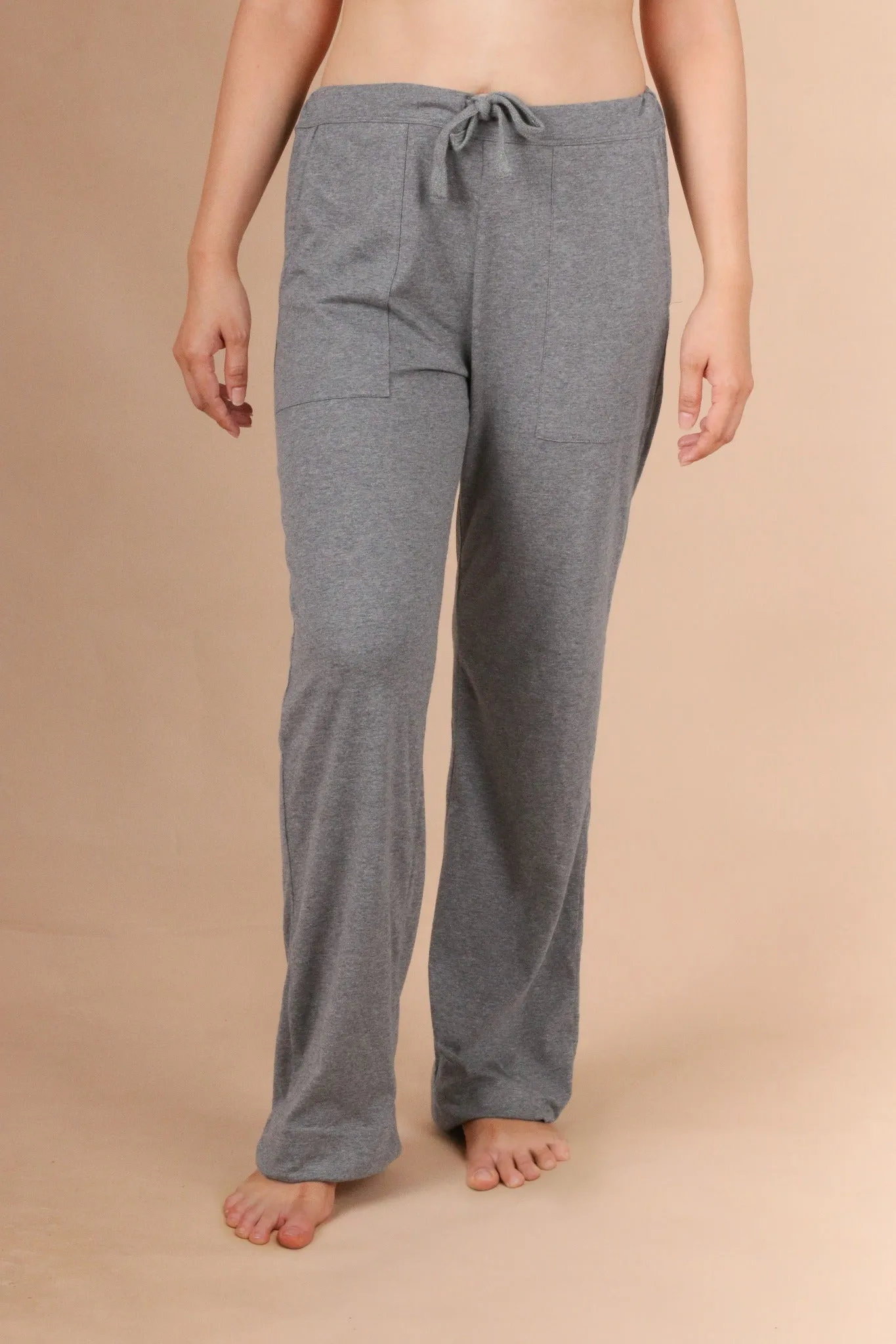 Women's Drawstring Pants with Patch Pockets