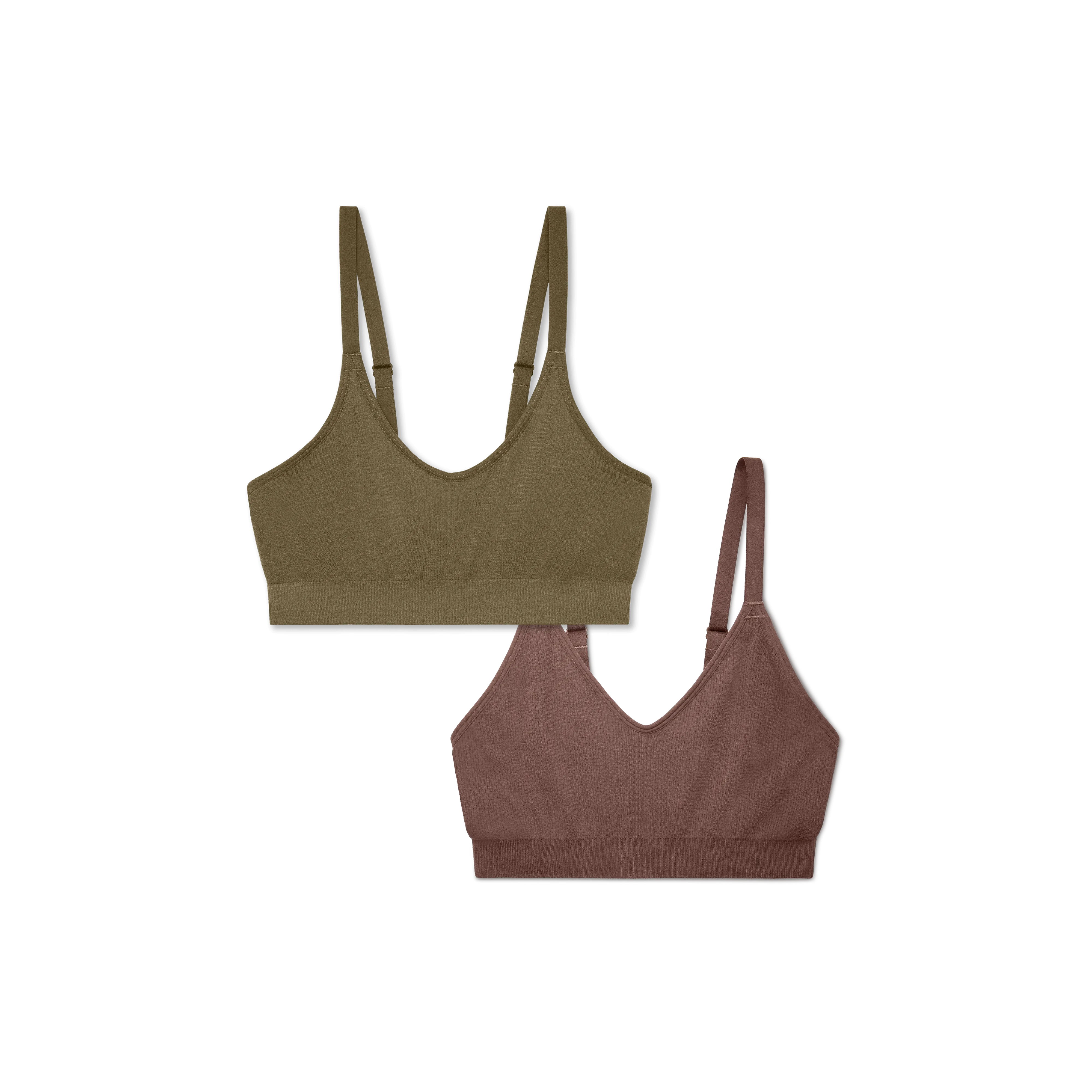 Women's Seamless Scoop Bralette 2-Pack