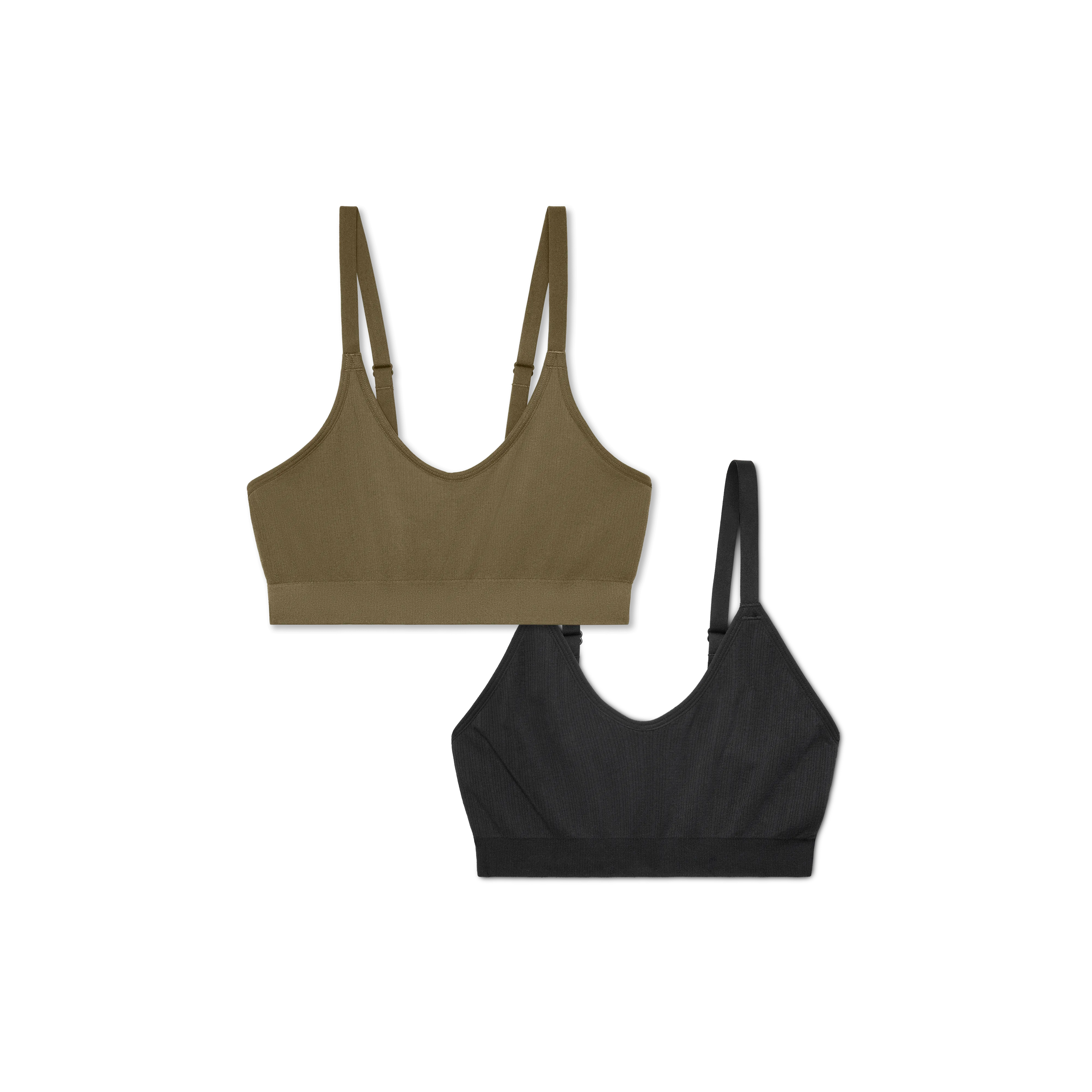 Women's Seamless Scoop Bralette 2-Pack