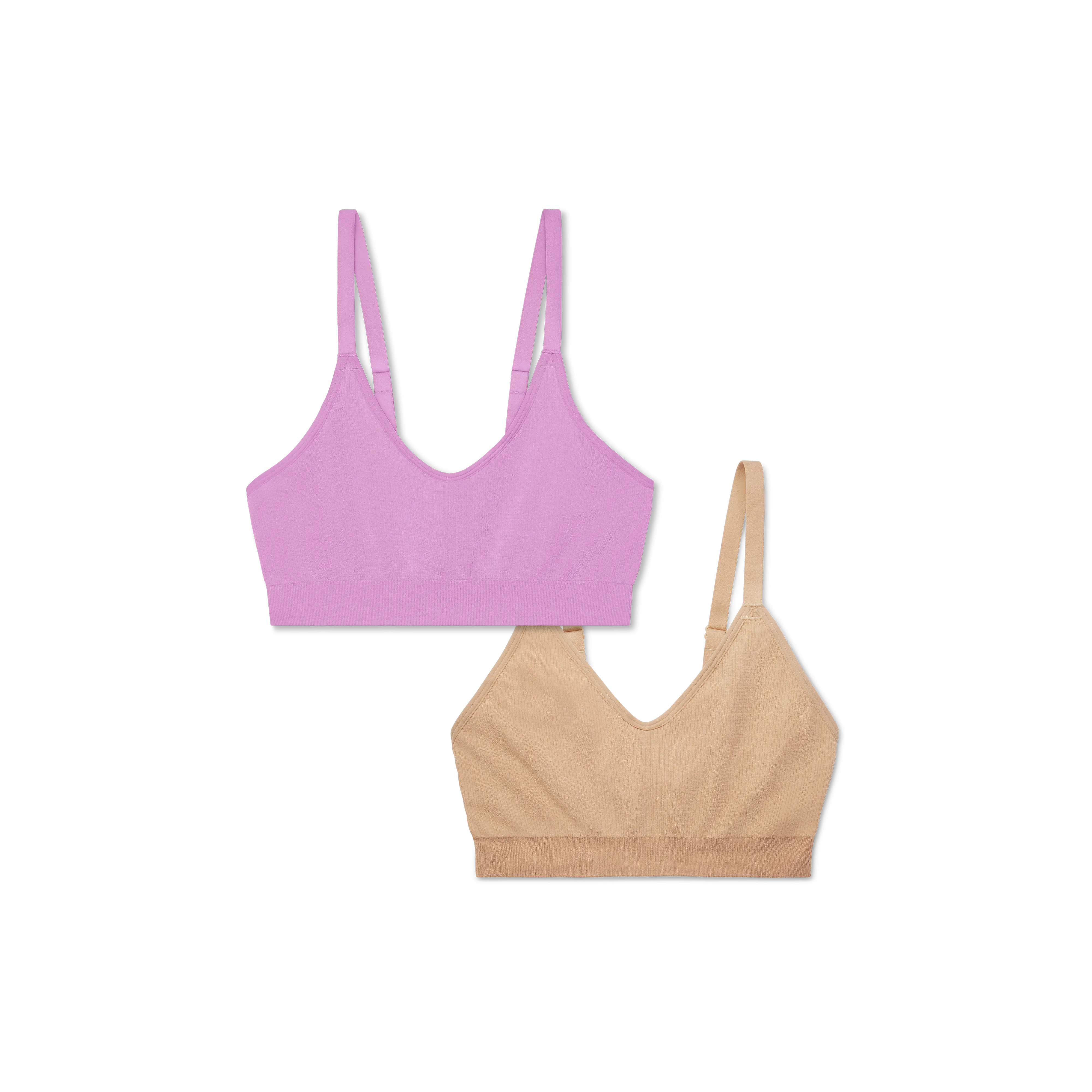 Women's Seamless Scoop Bralette 2-Pack