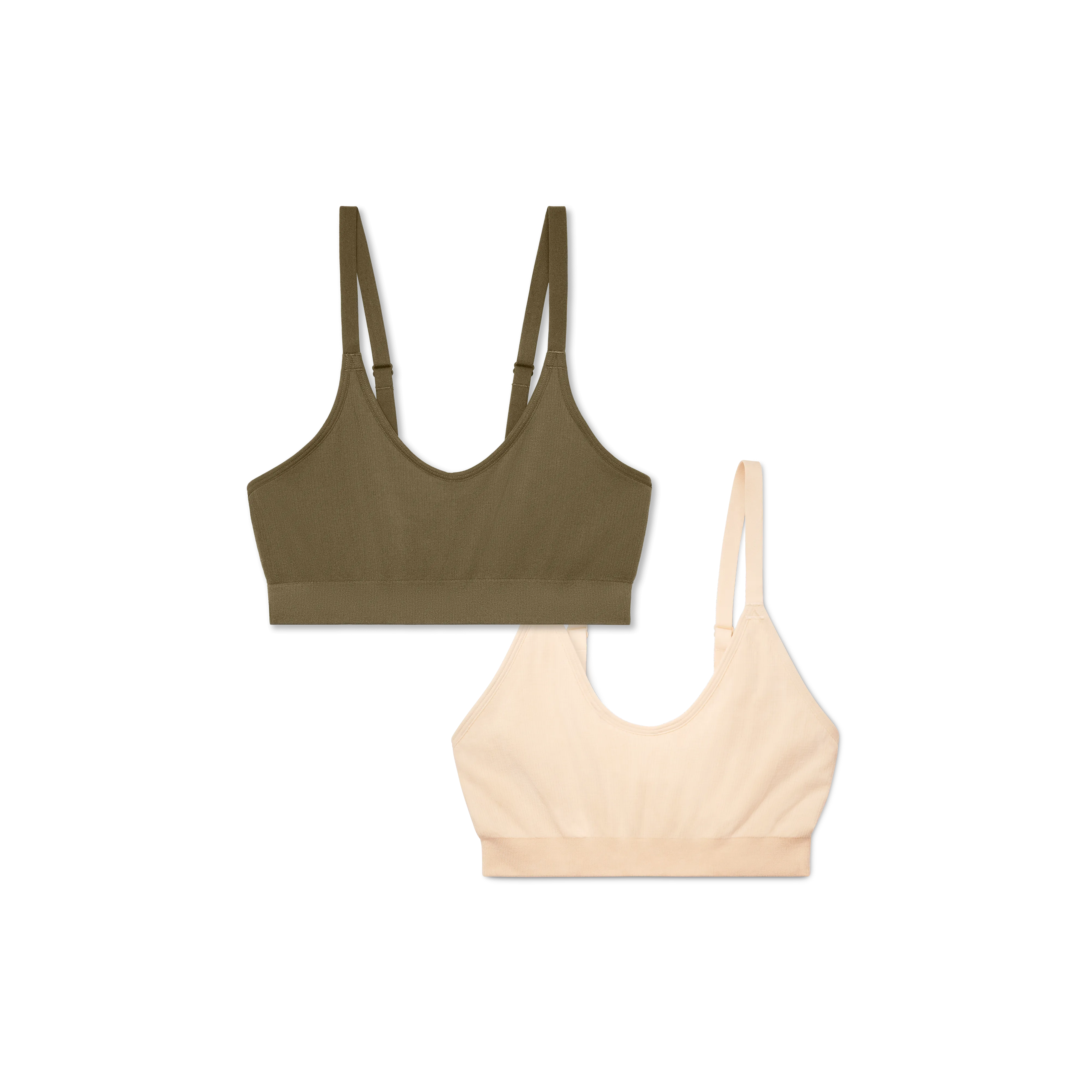 Women's Seamless Scoop Bralette 2-Pack