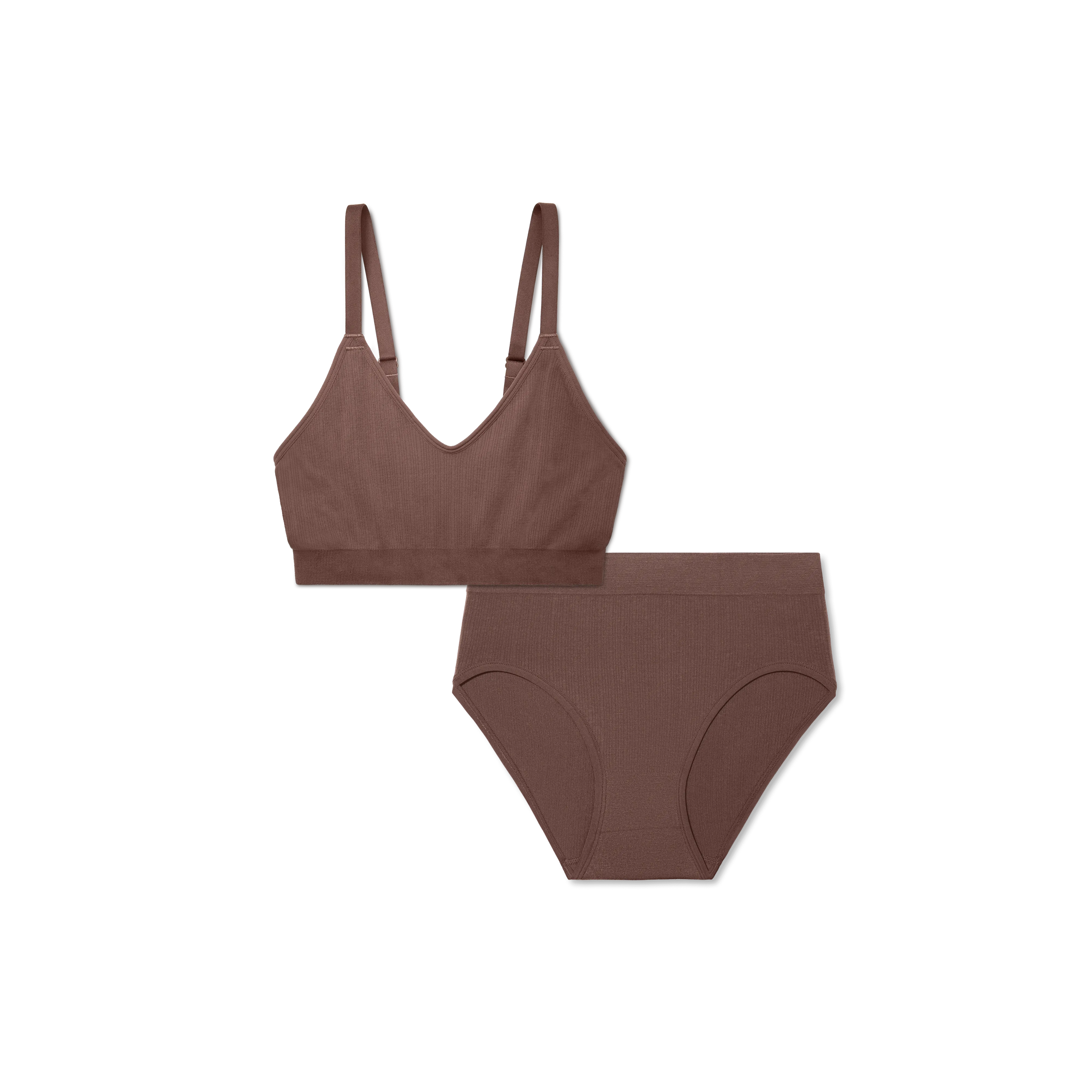 Women’s Seamless Scoop Bralette   High Rise Brief