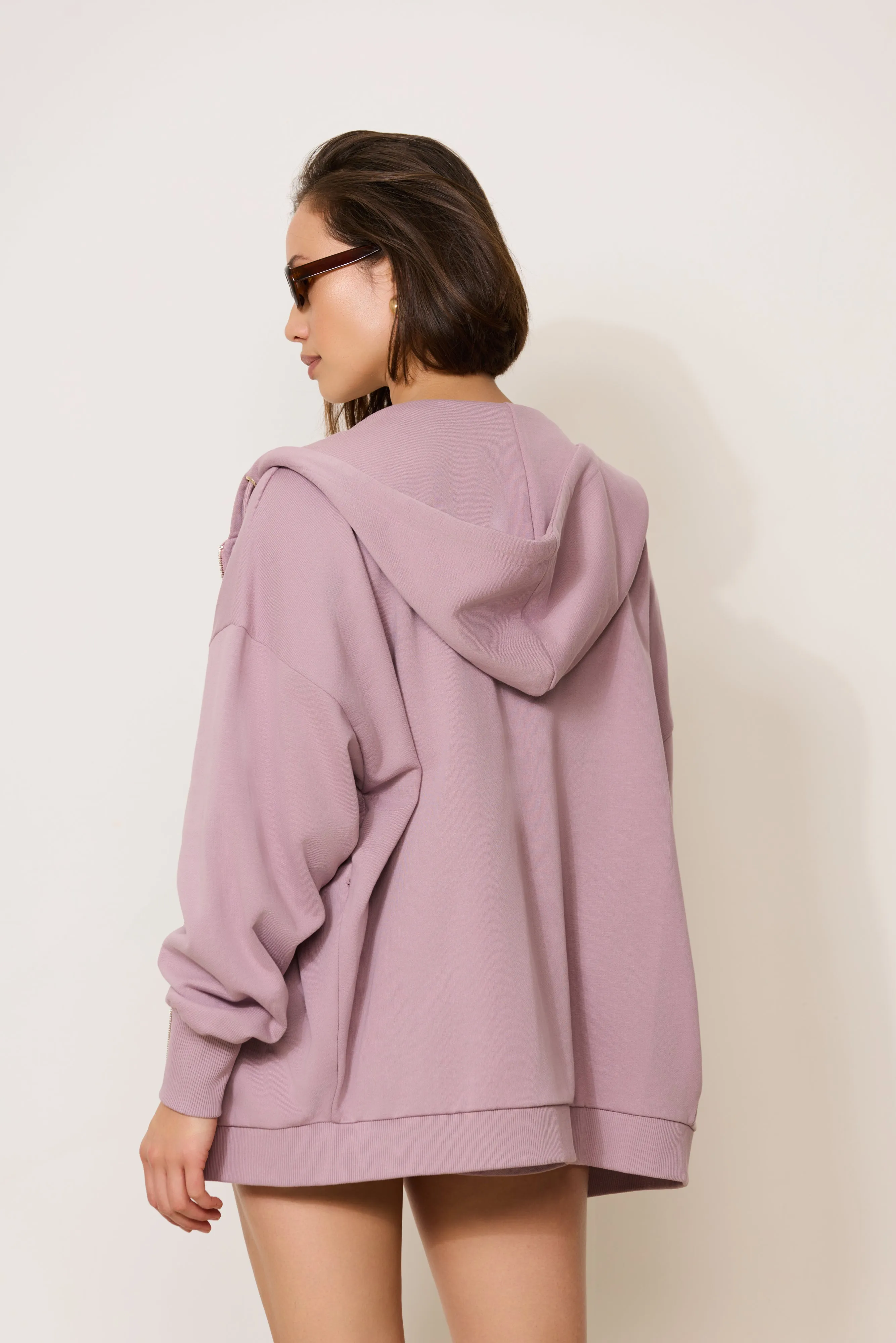 ZOYA zip up hoodie - Elderberry